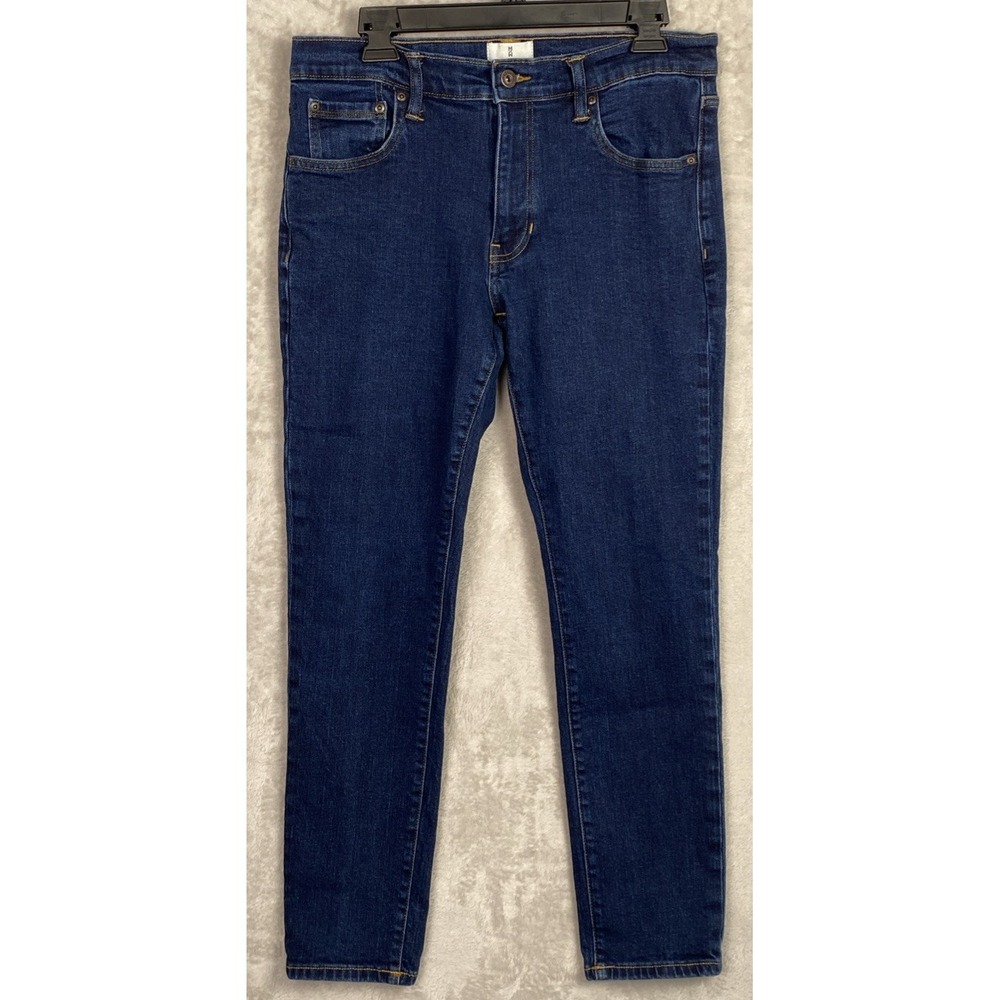 Mutual Weave Mens Jeans slim 33 x 30 Blue Skinny 33x30 Nice Guys Dark Wash